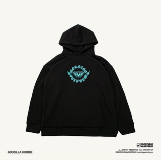 Áo Hoodie Morning Warning Godzilla - Black