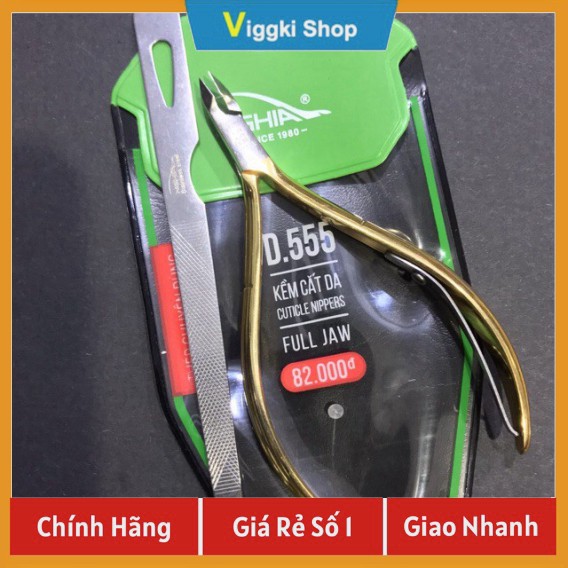 [Viggki Shop] Kềm Cắt Da Móng Tay Chân Kèm Dũa D555 - Thương Hiệu Cao Cấp Kèm Nghĩa Chuyên ngành Nail