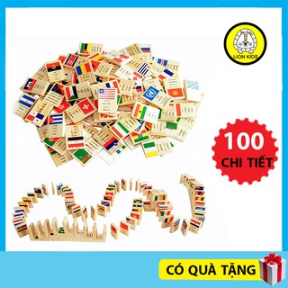 Đồ Chơi Trẻ Em 100 Quân Cờ Bằng Gỗ Các Quốc Gia Trên Thế Giới