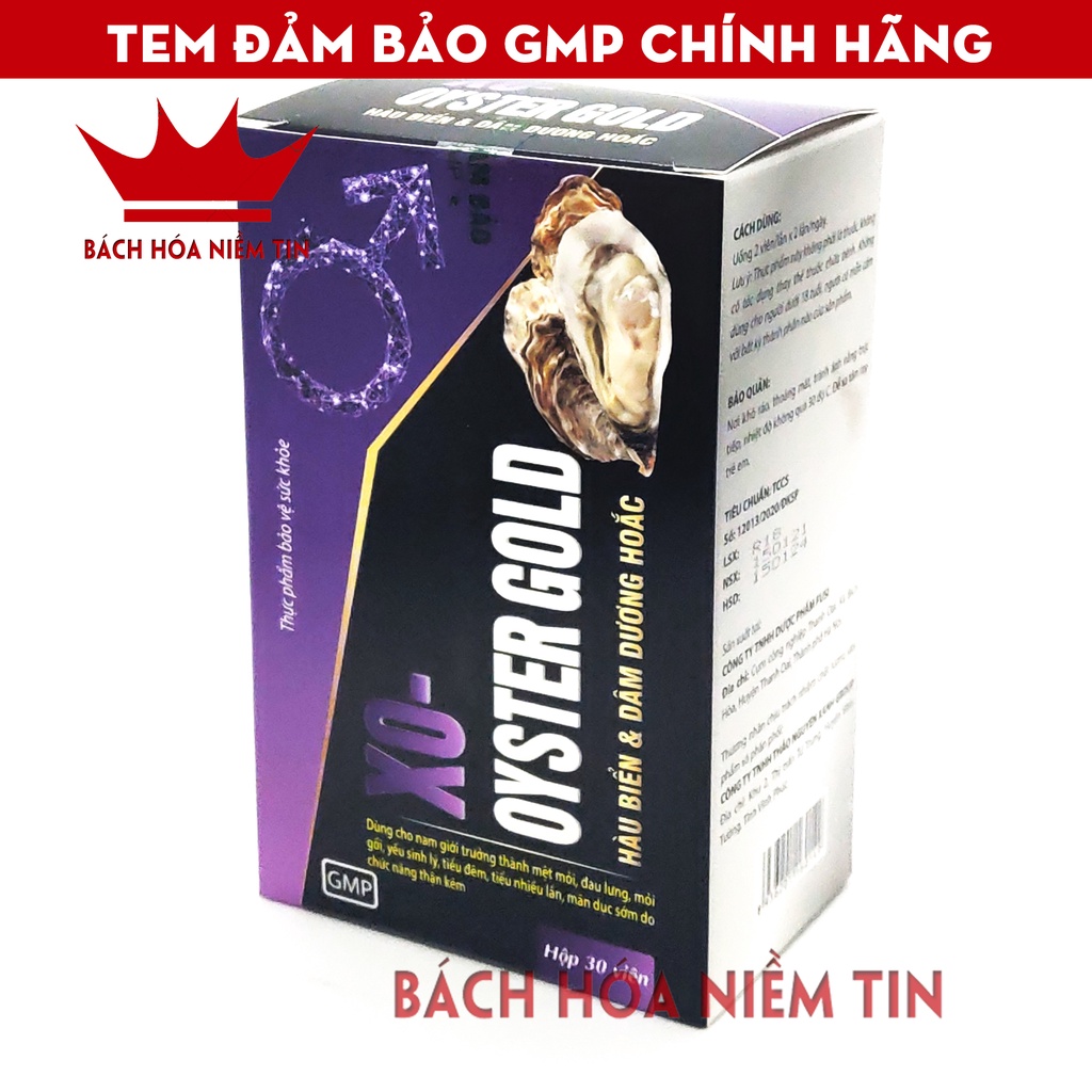 Viên uống tăng cường sinh lý nam XO - OYSTER GOLD - Violet - thành phần hàu biển dâm dương hoắc nhân sâm, tỏa dương