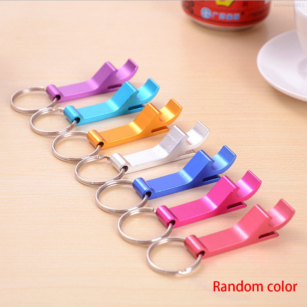 Dụng Cụ Mở Nắp Chai Bia Bằng Nhôm Màu Sắc Đơn Giản Gắn Móc Khóa Tiện Dụng Cho Nhà Bếptool01