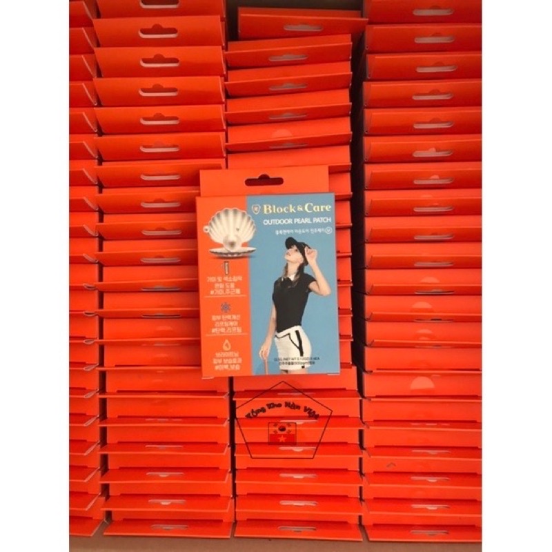 Miếng dán gò má ngọc trai golf chống tia UV Hàn Quốc