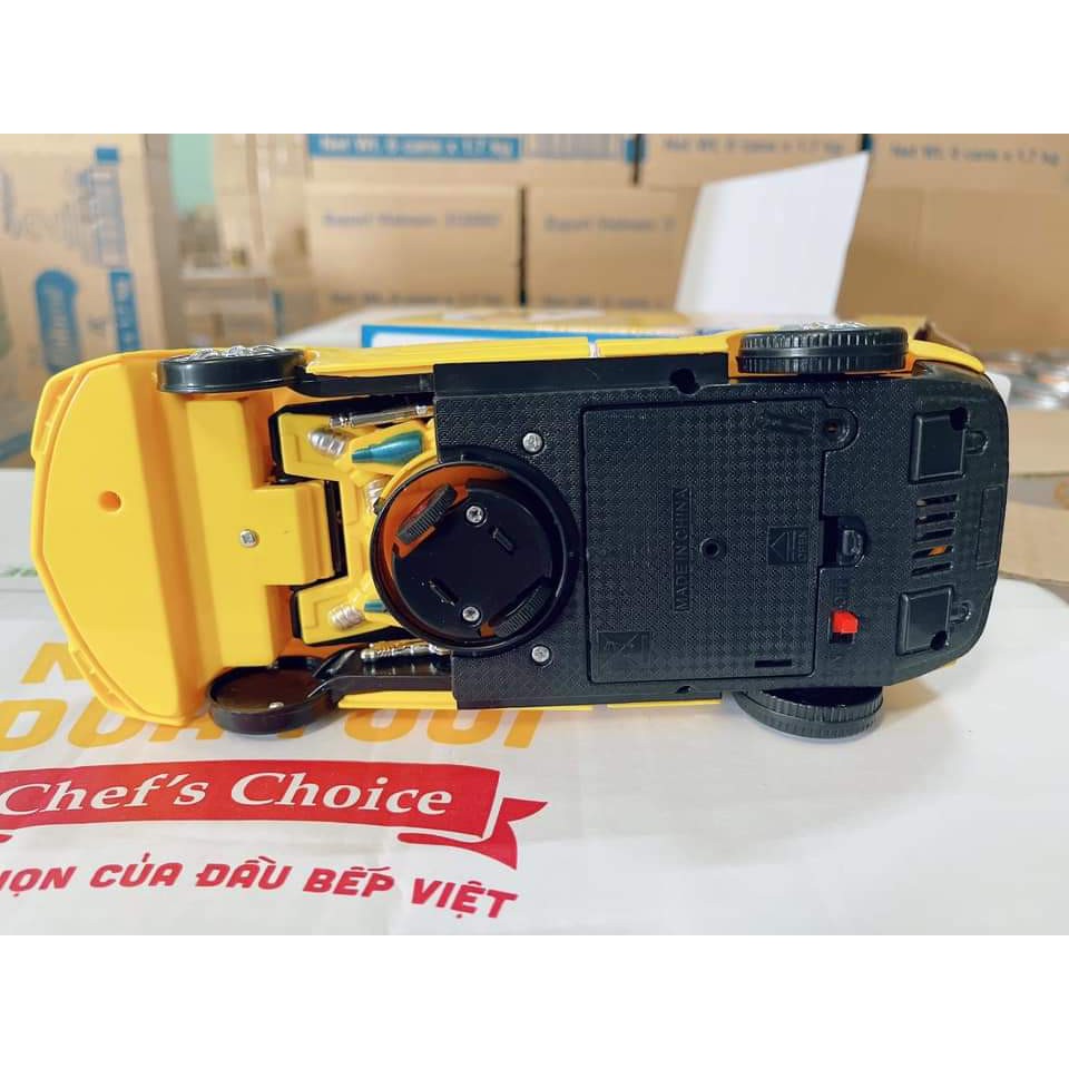 Xe khủng long biến hình  có đèn và phát nhạc