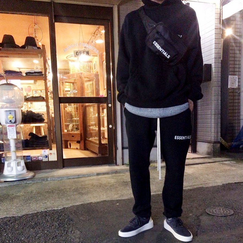 Fog fear of god New Fashion Canvas Cross-legged Chest Bag with Essential Letters