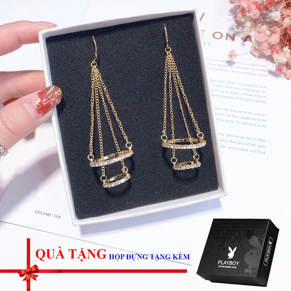Bông tai / khuyên tai thời trang có hộp tặng kèm