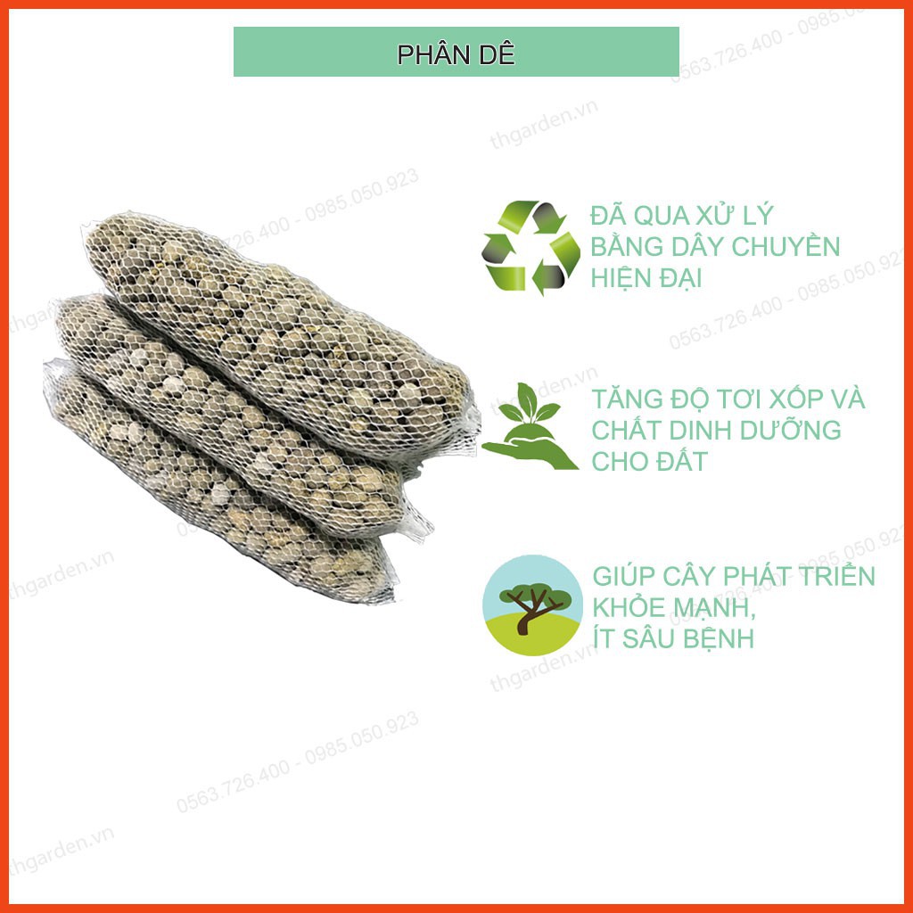 Túi Lưới 20cm Phân Dê Bón Lan Đã Qua Xử Lý