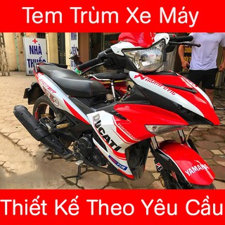 Tem trùm  exciter 150 Đỏ Trắng Ducati