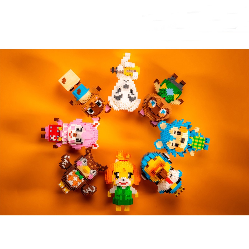 Nano Khối Động Vật Vượt Qua Xếp Hình Khối Xây Dựng Sáng Tạo Trang Trí Búp Bê Tự Làm Đồ Chơi Lsabelle Mabel Bé Trai Bé Gái Quà Tặng