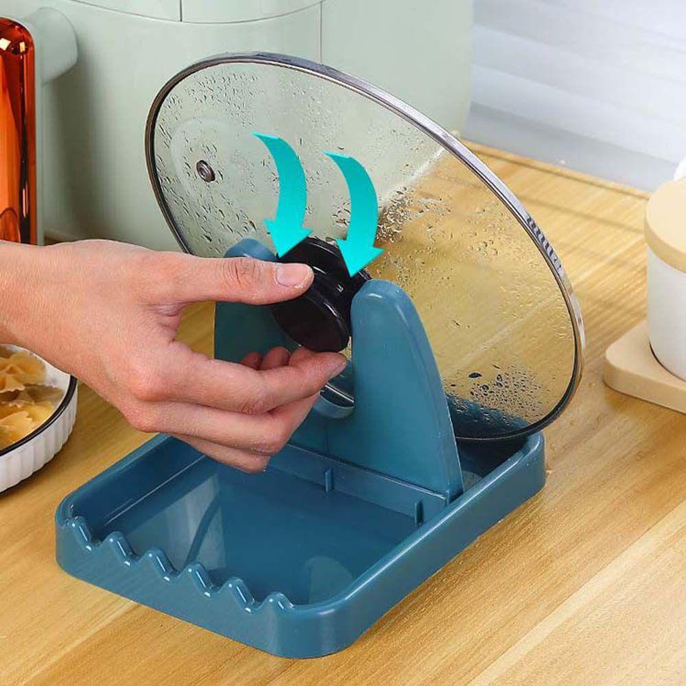 Giá Đỡ Nắp Nồi / Muỗng / Đũa Bằng Nhựa Tiện Dụng Cho Nhà Bếp