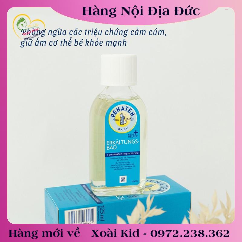 [auth] Tinh dầu tắm chống cảm Penaten 125ml - Đức [Hàng nội địa Đức, Đủ Bill] [Hot]
