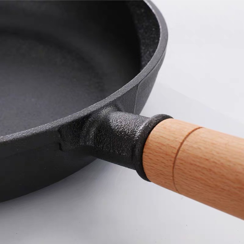 Chảo gang bếp từ, chảo gang chống dính tự nhiên LIINKITCHEN