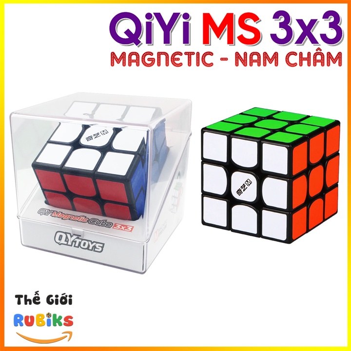 Rubik QiYi MS 3x3 Magnetic Có Nam Châm. Khối Lập Phương Rubic 3x3x3 3 Tầng Đồ Chơi Thông Minh