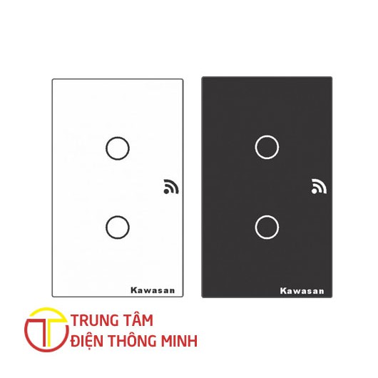 Công tắc chạm cảm ứng 2 nút điều khiển từ xa qua Wifi CT2B-Wifi và CT2W-Wifi