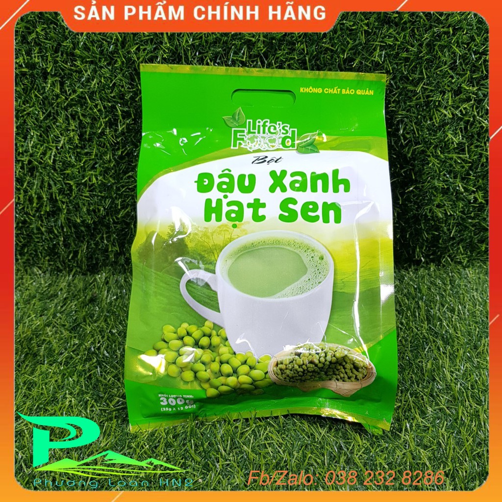 Bột ngũ cốc gạo Lứt huyết rồng hạt sen uống liền - bịch 400g (16gói x 25g) - Phù hợp cho người ăn kiêng