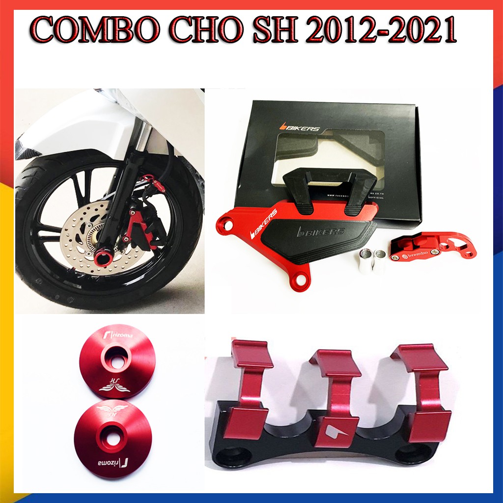 Combo 4 món ốp cnc cho SH 2010-2021 bikers chính hãng