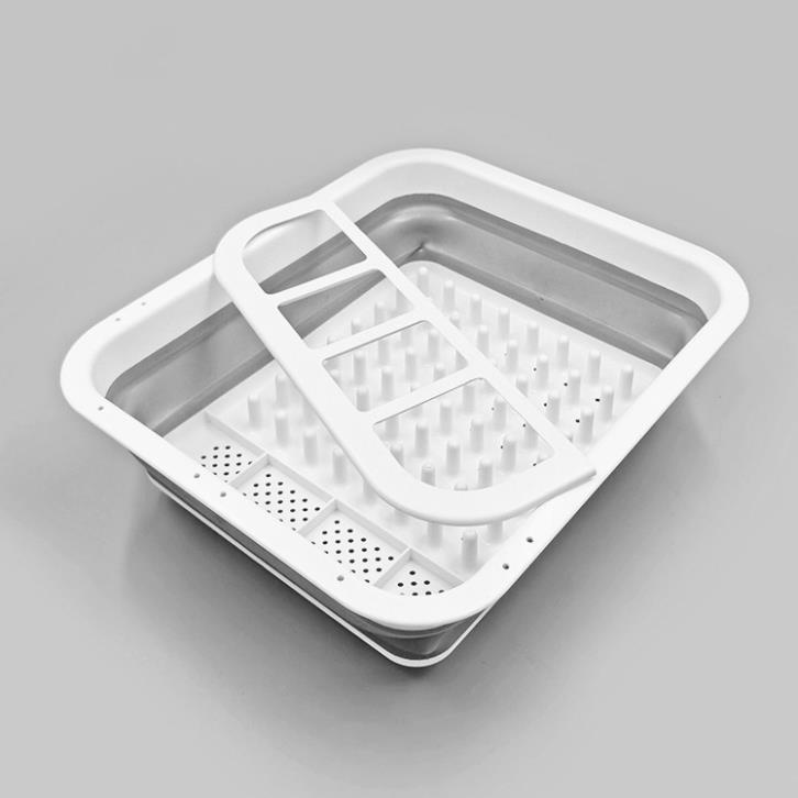 Giá Đựng Bát Đĩa Đa Năng Bằng Nhựa Silicon Gấp Gọn Tiện Dụng, Kệ Bát Đĩa Để Bàn Tiết Kiệm Diện Tích