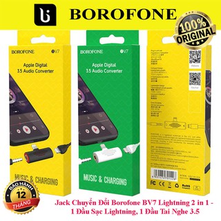 JACK CHUYỂN ĐỔI LIGHTNING 2IN1 BOROFONE BV7