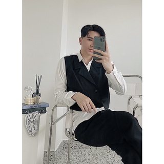 Sơ mi trắng phối đen đẹp