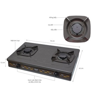 BẾP GA ĐÔI RINNAI 370G