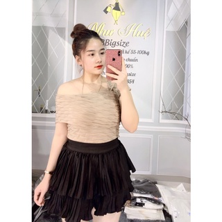 Áo lệch vai phồng bigsize Như Huệ BBigsize
