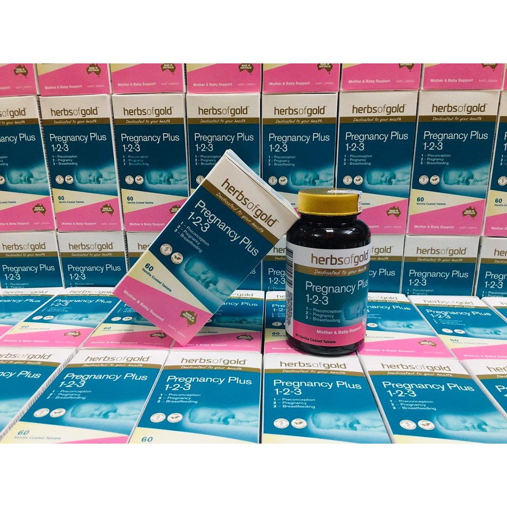 [CHÍNH HÃNG NHÂP KHẨU] Herbs Of Gold Pregnancy Plus 1-2-3 - Viên Uống Dinh Dưỡng Dành Cho Bà Bầu | BigBuy360 - bigbuy360.vn