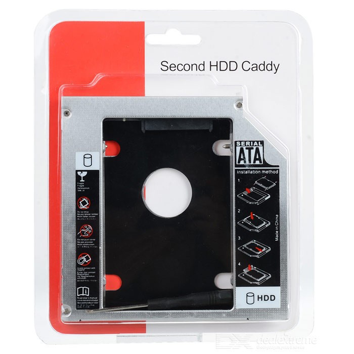 Caddy Bay HDD SSD SATA 3 9.5mm 12.7mm - Khay ổ cứng thay thế ổ DVD