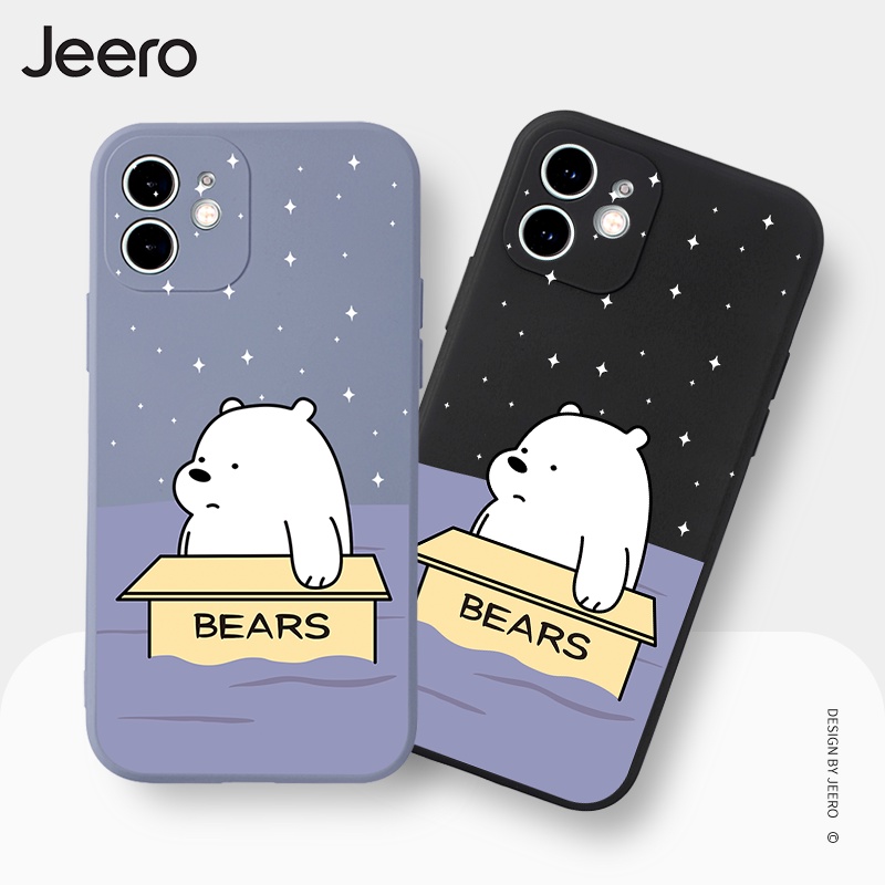 Ốp điện thoại JERRO ngộ nghĩnh hoạt hình độc lạ dễ thương đẹp mềm cho iPhone 13 12 11 Pro Max SE 2020 X XR XS ip 8 7 6 6S Plus kute HFC315