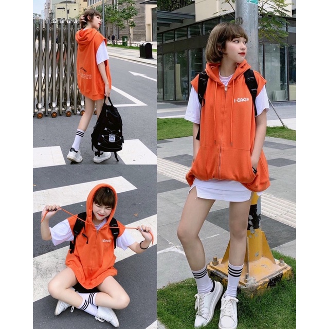 HOODIE VEST - ÁO HOODIE NGẮN TAY 1OAK