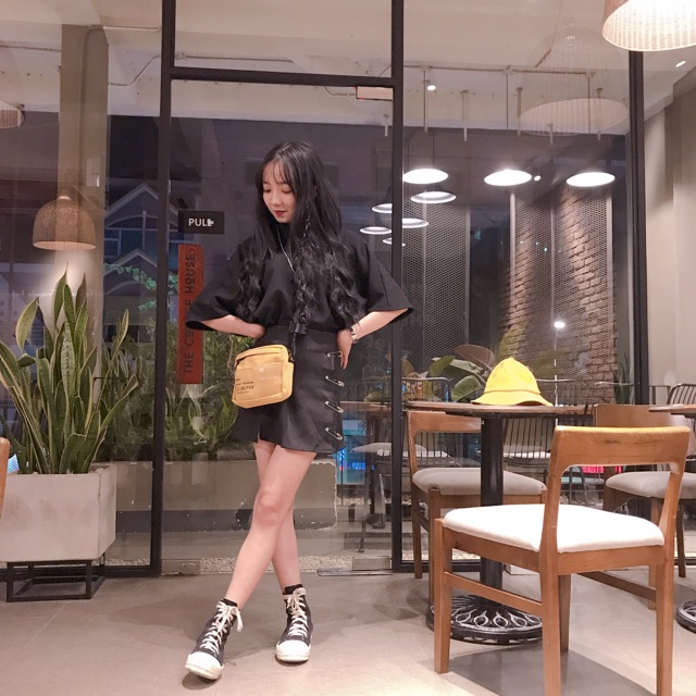 Chân váy ghim băng unisex (ảnh thật) | BigBuy360 - bigbuy360.vn