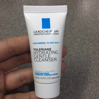 Sữa rửa mặt La Roche-Posay toleriane hydrating gentle cleanser (15ml) (da thường đến khô) - France