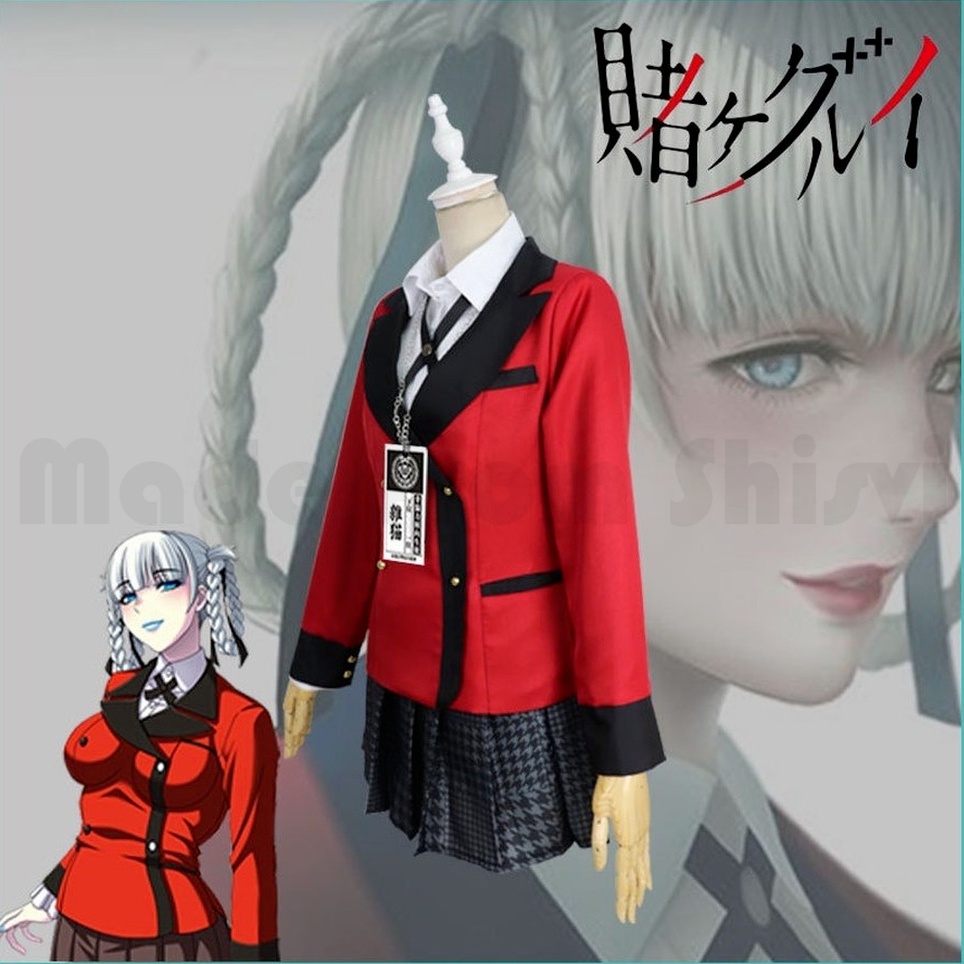 Bộ Đồ Hóa Trang Nhân Vật Kakegurui Kirari Momobami Nhật Bản