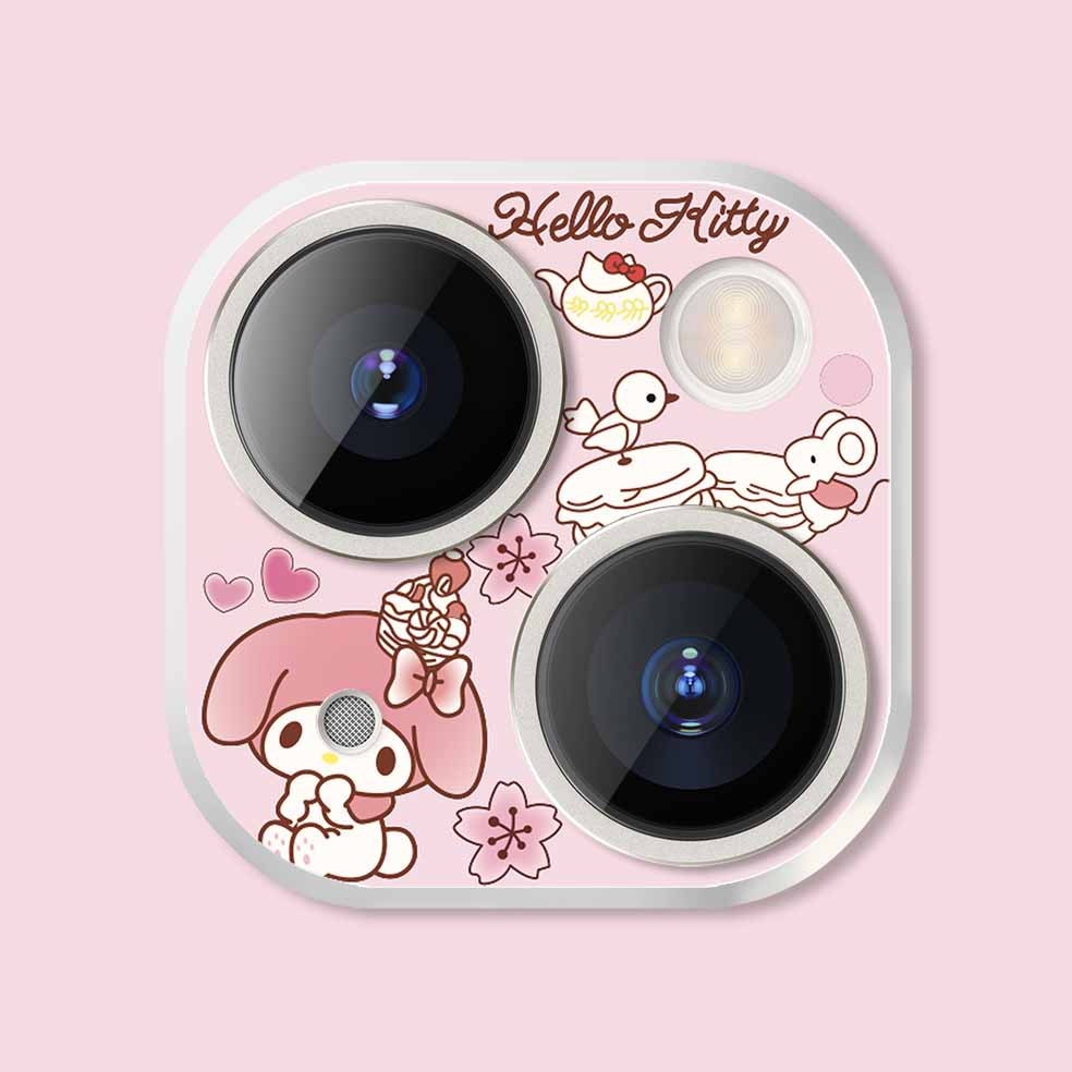 Ốp Điện Thoại Kính Cường Lực In Hình Anime Kuromi Snoopys Đáng Yêu Bảo Vệ Camera Chống Rơi Vỡ Cho iPhone