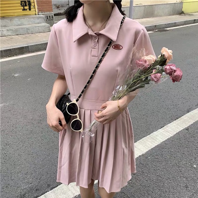Order - Váy polo hàn quốc dáng ngắn xoè dành cho nữ ulzzang | BigBuy360 - bigbuy360.vn