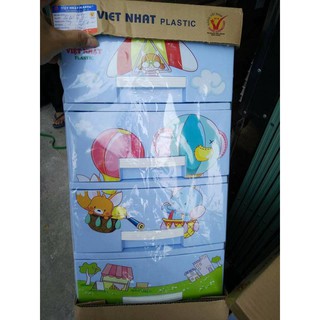 TỦ NHỰA 4 TẦNG MINI VIỆT NHẬT