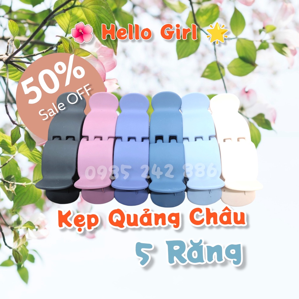 Vỉ 12 Kẹp Càng Cua HÀNG QUẢNG CHÂU Có Hộp Đựng