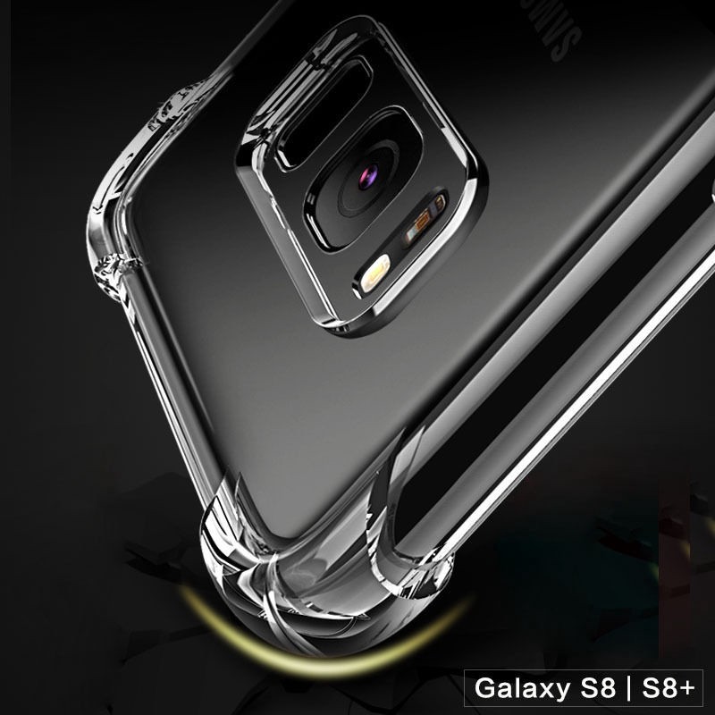 Ốp điện thoại mềm trong suốt chống trầy chống sốc cho Samsung Galaxy S8 S8+ S7 S7 edge S6 A7 A5 A3 J5 J7