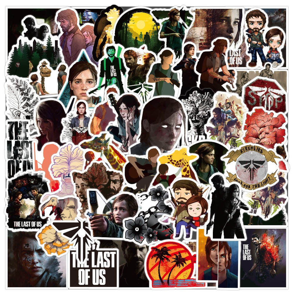 Y&P| Bộ 50 nhãn dán họa tiết hoạt hình The Last of Us