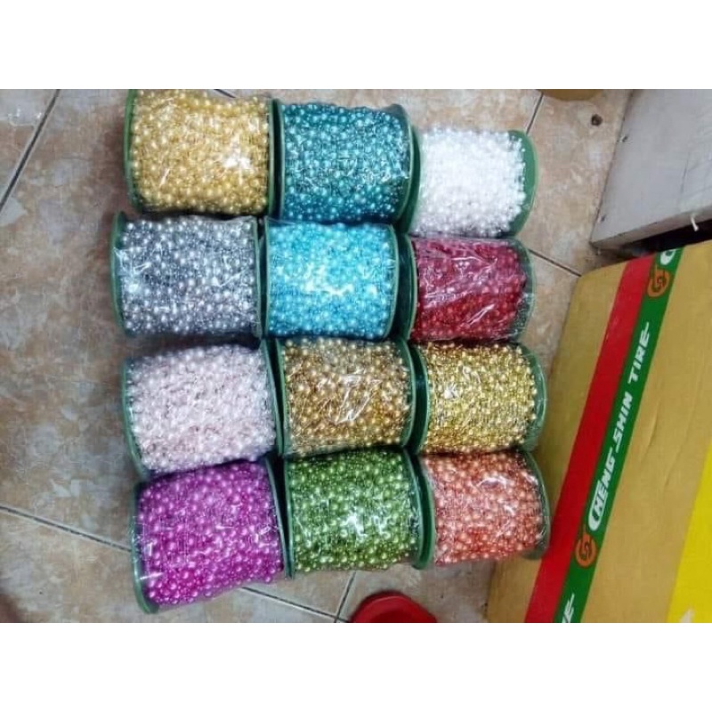 Dây hạt cườm 5mét dùng làm hoa cầm tay cô dâu