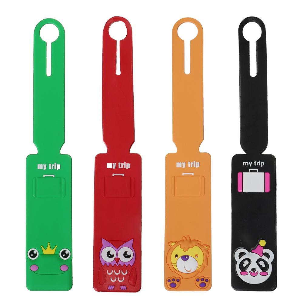 Thẻ Hành Lý Bằng Silicon Họa Tiết Hoạt Hình Dễ Thương