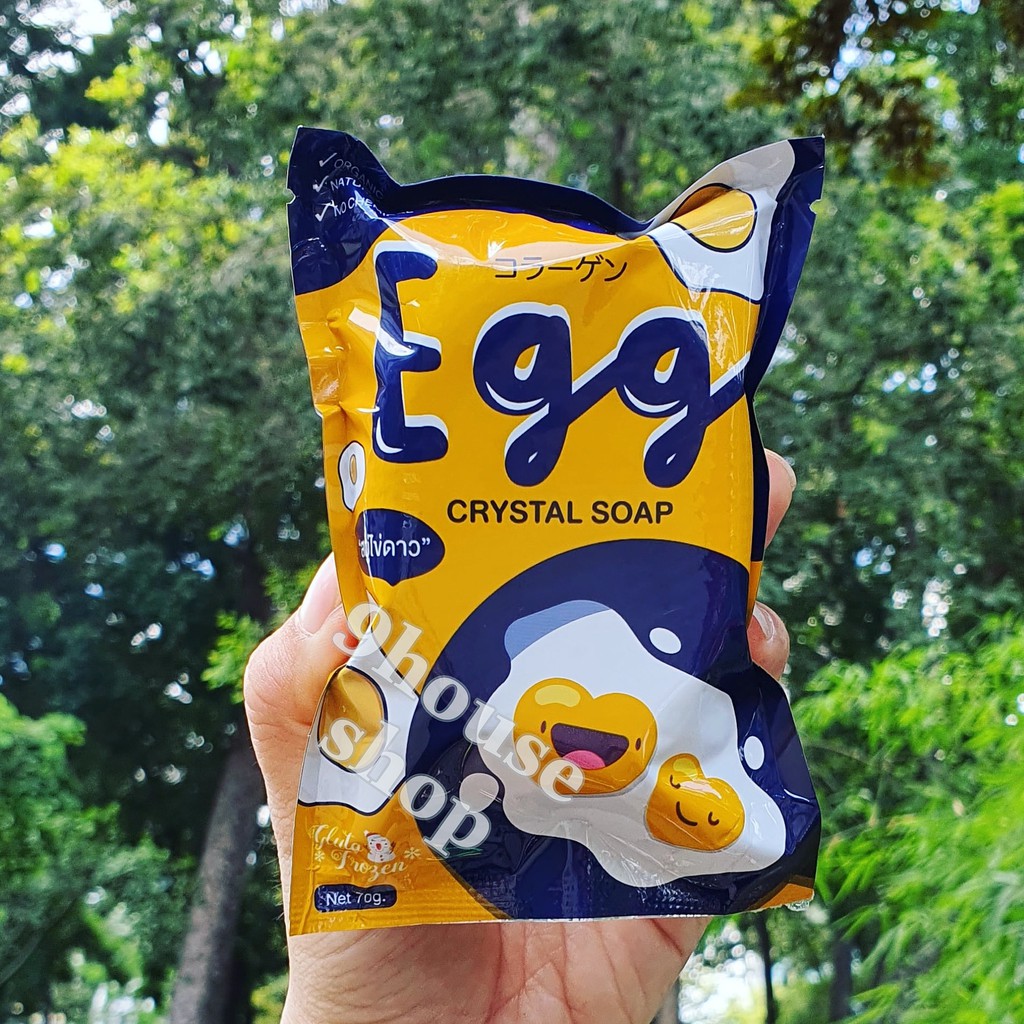 01 Xà Bông Trứng EGG CRYSTAL SOAP Thái Lan 70gram (Mặt & Body)