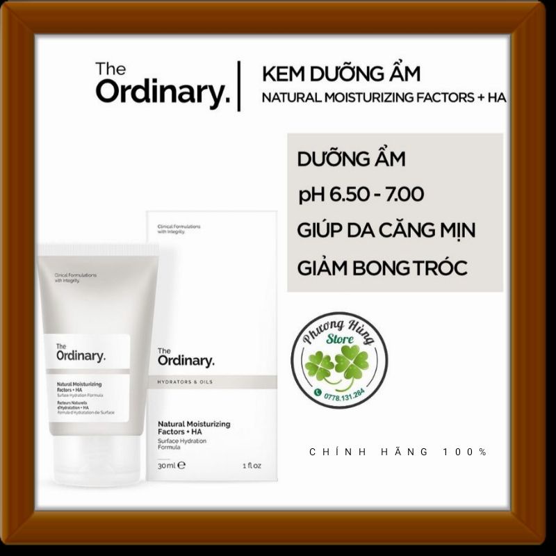 Kem dưỡng ẩm The Ordinary Natural Moisturizing Factors + HA