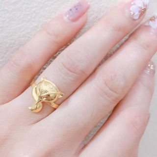 Nhẫn hồ ly bạc mạ vàng
