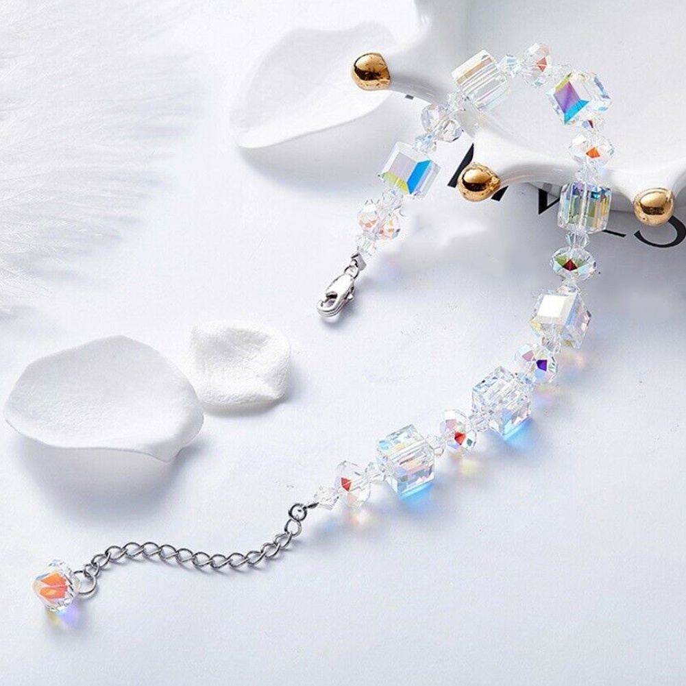 Vòng Đeo Tay Đính Đá Thạch Anh Giả Thời Trang Cho Nữ