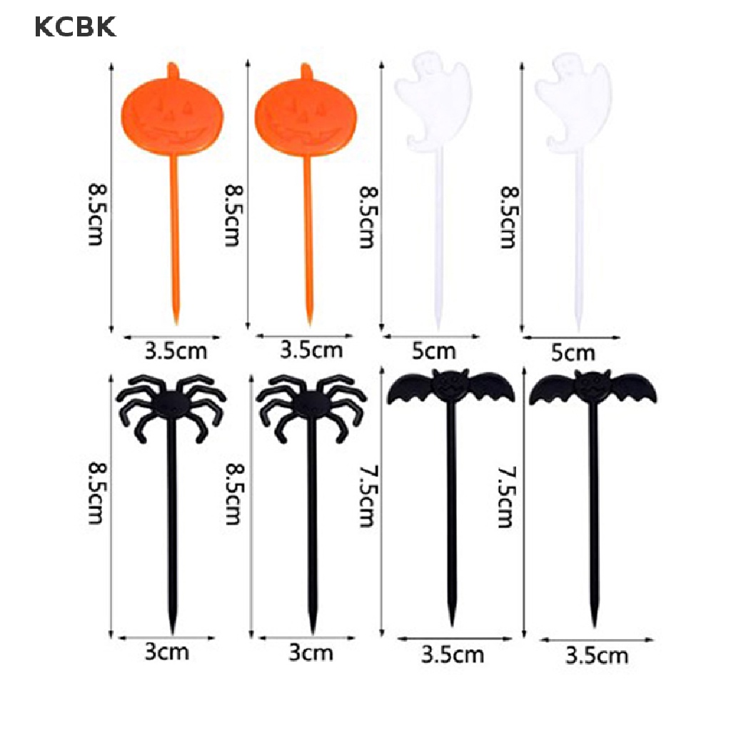 10 Nĩa Ăn Trái Cây Họa Tiết Halloween Dễ Thương