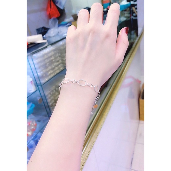 Lắc tay siêu yêu bạc ta mắt xoắn trơn