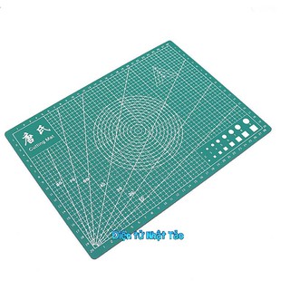 TẤM LÓT CẮT KỸ THUẬT CUTTING MAT KHỔ A4 HAI MẶT BLUE