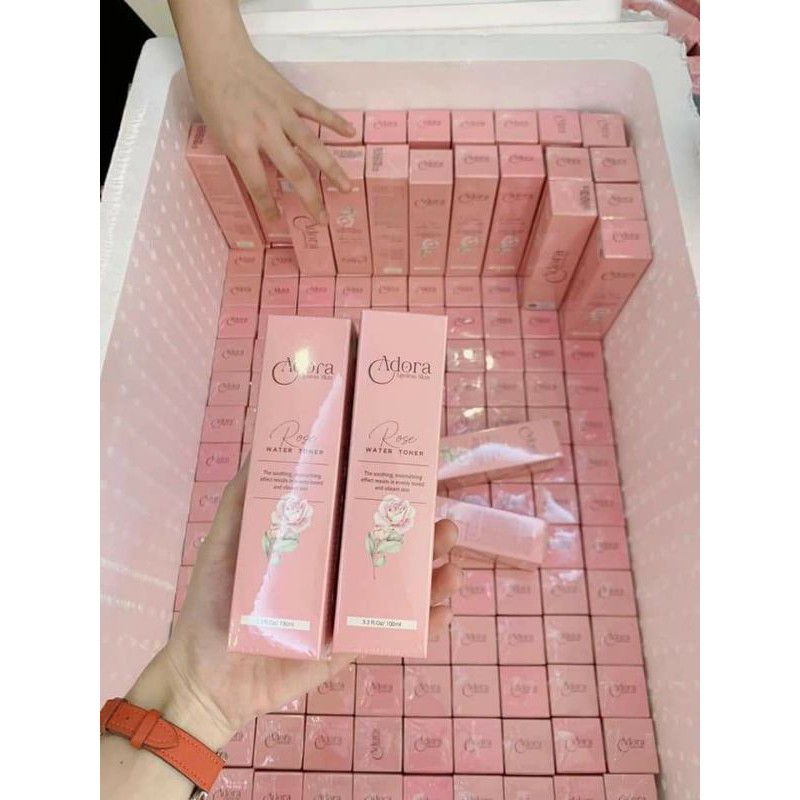 Nước hoa hồng Adora - Làm sạch, cân bằng độ PH, dưỡng ẩm da