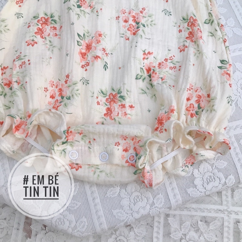 Body cánh tiên muslin cho bé gái ( size 6 đến 14kg)