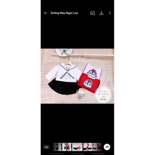 Set học sinh cho bé gái siêu kute