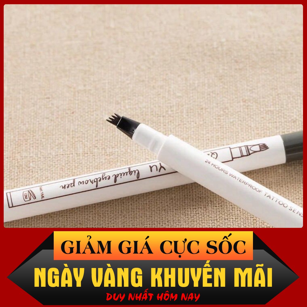 (Mua Ngay)  Chì kẻ mày 4 đầu ko thấm nước - 4980 (Rẻ Bất Ngờ)